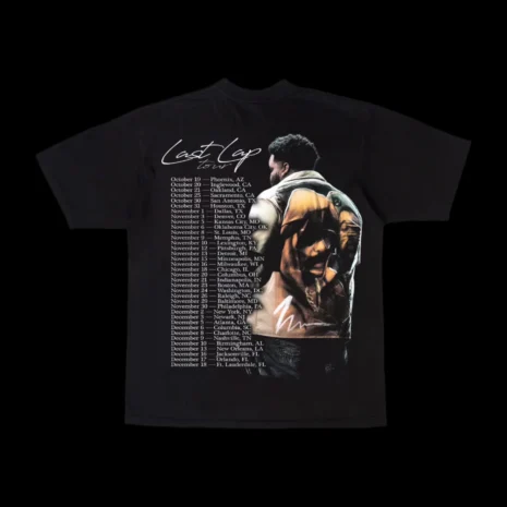 Last Lap T-shirt Black Back Last Lap T-shirt Black Back