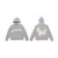 Nostalgia Puff Hoodie Grey Front Back