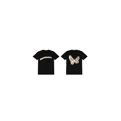 Nostalgia Puff Print Tee Black Front Back Nostalgia Puff Print Tee Black Front Back