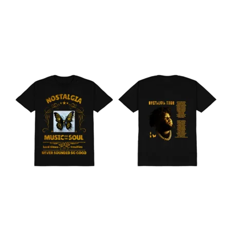 Nostalgia Tour Tee Black Front Back Nostalgia Tour Tee Black Front Back