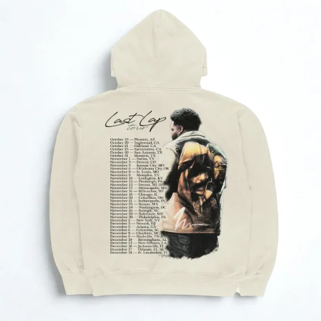 Rod Wave Last Lap Hoodie Beige Back Rod Wave Last Lap Hoodie Beige Back