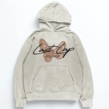 Rod Wave Last Lap Hoodie Beige Front Rod Wave Last Lap Hoodie Beige Front