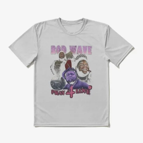 Rod Wave Pray for Love T-Shirt Light Grey
