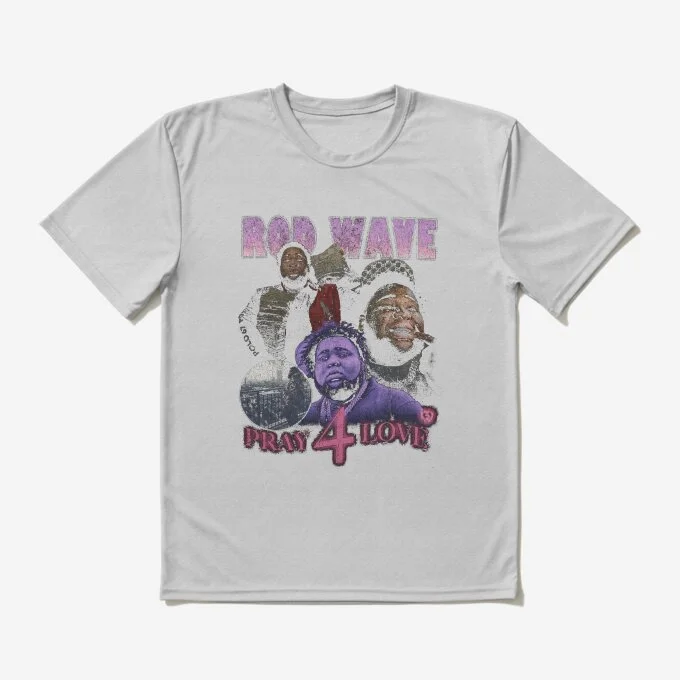 Rod Wave Pray for Love T-Shirt Light Grey