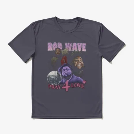 Rod Wave Pray for Love T-Shirt Navy Blue Rod Wave Pray for Love T-Shirt Navy Blue