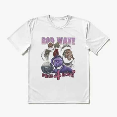 Rod Wave Pray for Love T-Shirt White Rod Wave Pray for Love T-Shirt White